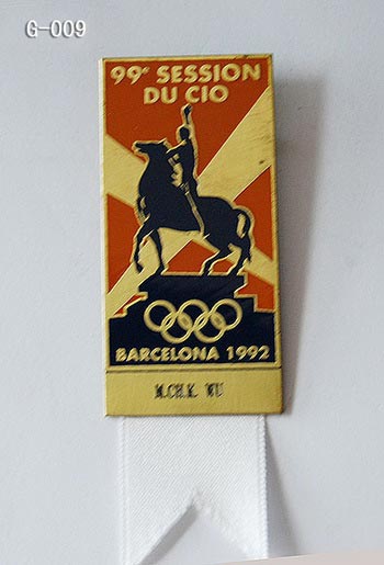 IOC 99th Session Badge,Barcelona 1992