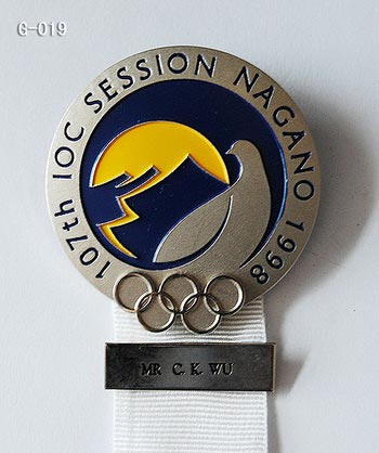 IOC 107th Session Badge, Nagano 1998