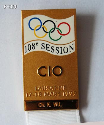 IOC 108th Session Badge,Lausanne 1999