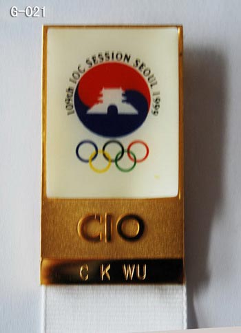 IOC 109th Session Badge,Seoul 1999