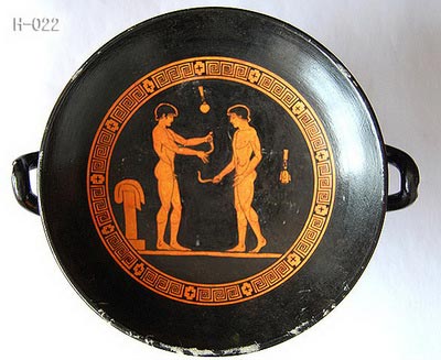 Ancient Greek Artistic Pottery Dish