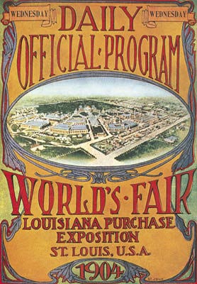 1904年美国圣路易斯第三届奥运会海报