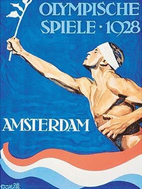 1928荷兰阿姆斯特丹第九届奥运会海报