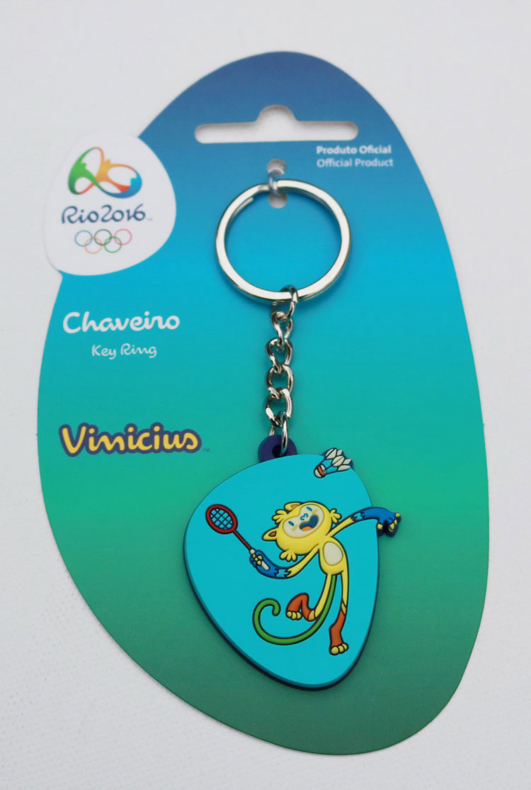 2016里约奥运会吉祥物钥匙链（羽毛球）