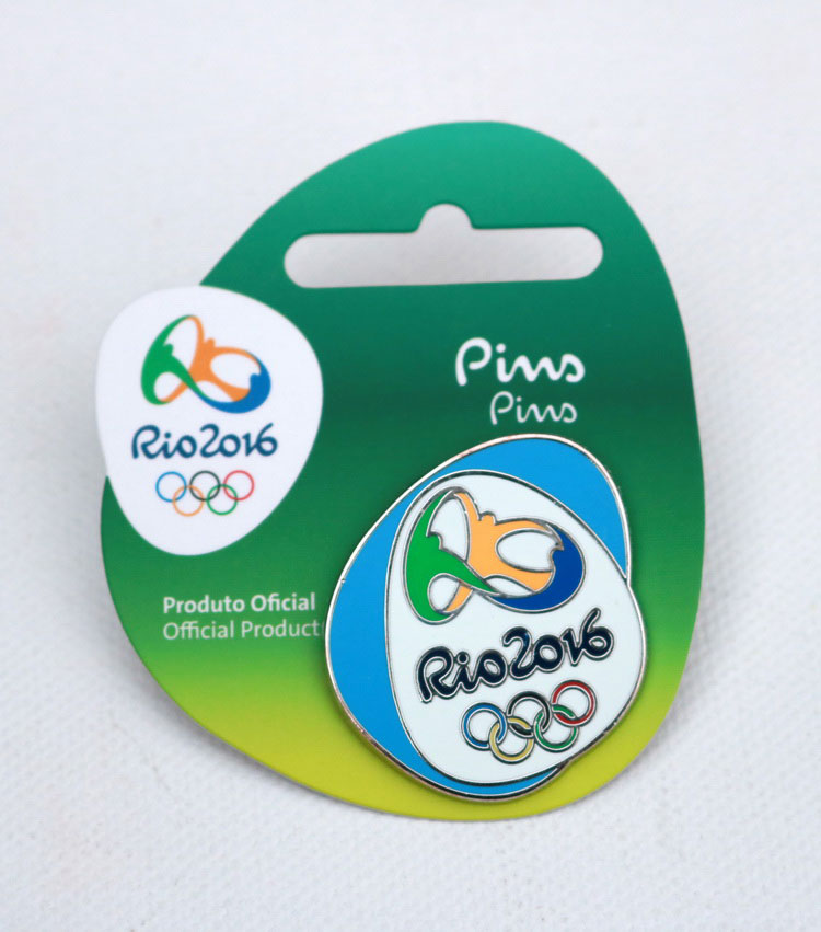 2016里约奥运会徽徽章（浅蓝色）